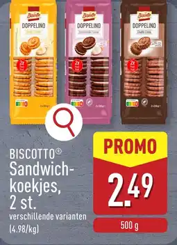 ALDI Biscotto Sandwich koekjes, 2 st. aanbieding
