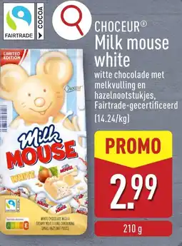 ALDI Milk mouse white aanbieding