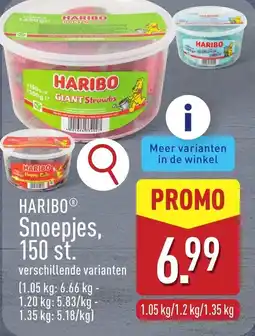 ALDI Haribo Snoepjes, 150 st. aanbieding