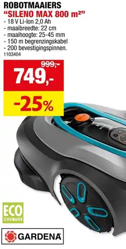 Hubo Robotmaaiers sileno max 800 m² aanbieding
