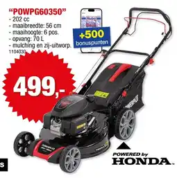 Hubo Zelftrekkende benzinemaaiers POWPG60350 aanbieding