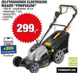 Hubo Zelftrekkende elektrische maaier POWPG6290 aanbieding