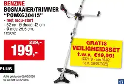 Hubo Benzine bosmaaier/trimmer POWXG30415 aanbieding