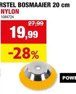 Hubo Universele onkruidborstel bosmaaier nylon aanbieding