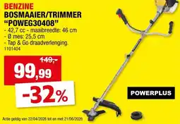 Hubo Benzine bosmaaier/trimmer POWEG30408 aanbieding