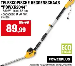 Hubo Telescopische heggenschaar POWXG2044 aanbieding