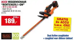 Hubo Accu heggenschaar BCHTS3625L1-QW aanbieding