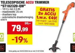 Hubo Telescopische accu trimmer aanbieding