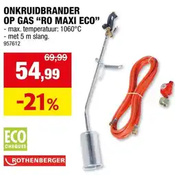 Hubo Onkruidbrander op gas ro maxi eco aanbieding
