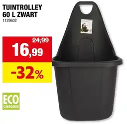 Hubo Tuintrolley zwart aanbieding