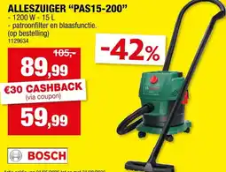 Hubo Alleszuiger PAS15-200 aanbieding