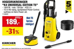 Hubo Hogedrukreiniger k4 universal edition T5 aanbieding
