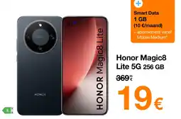 Orange Honor Magic8 Lite 5G 256 GB aanbieding