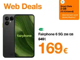 Orange Fairphone 6 5G 256 GB aanbieding