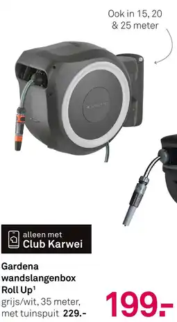 Karwei Gardena wandslangenbox Roll Up¹ aanbieding
