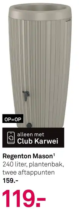 Karwei Regenton Mason aanbieding