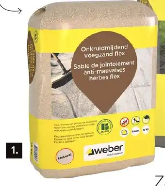 Karwei Weber onkruidmijdend voegzand flex aanbieding