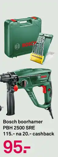 Karwei Bosch boorhamer PBH 2500 SRE aanbieding