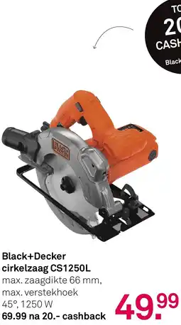 Karwei Black+Decker cirkelzaag CS1250L aanbieding