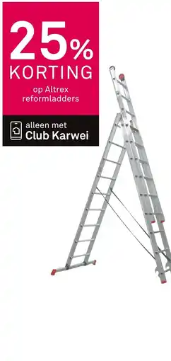 Karwei Altrex reformladders aanbieding