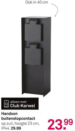 Karwei Handson buitenstopcontact aanbieding