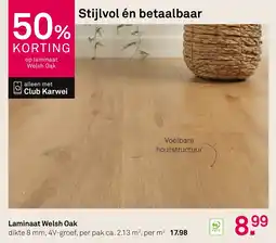 Karwei Laminaat Welsh Oak aanbieding