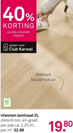 Karwei Vtwonen laminaat XL aanbieding