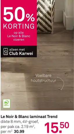 Karwei Le Noir & Blanc laminaat Trend aanbieding