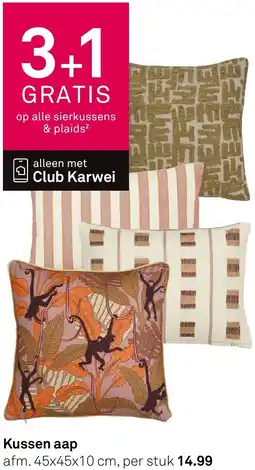 Karwei Kussen aap aanbieding