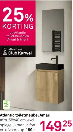 Karwei Atlantic toiletmeubel Amari aanbieding