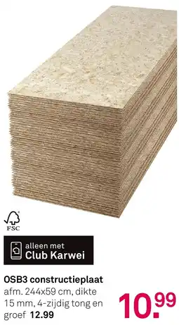 Karwei OSB3 constructieplaat aanbieding