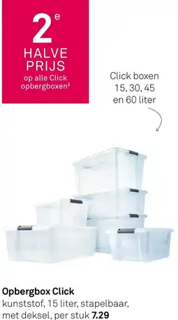 Karwei Opbergbox Click aanbieding