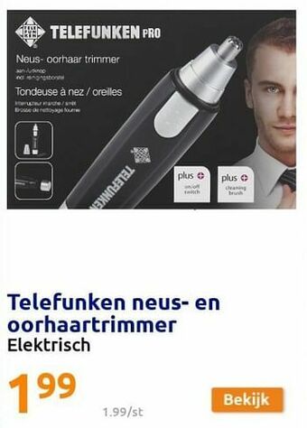 Action Telefunken neus- en oorhaartrimmer aanbieding