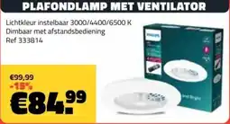 Bouwcenter Frans Vlaeminck Plafondlamp met Ventilator aanbieding