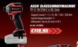 Bouwcenter Frans Vlaeminck Einhell Accu Slagschroefmachine aanbieding