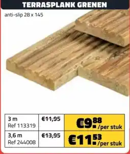 Bouwcenter Frans Vlaeminck Terrasplank Grenen aanbieding