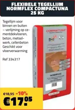 Bouwcenter Frans Vlaeminck Flexibele Tegellijm Normflex Compactuna aanbieding