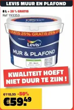 Bouwcenter Frans Vlaeminck Levis Muur en Plafond aanbieding