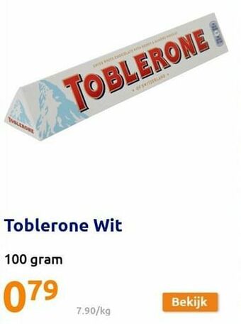 Action Toblerone wit aanbieding