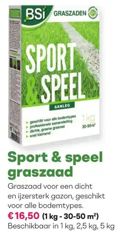 Hobbyland BSi Sport & Speel Graszaad aanbieding