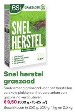 Hobbyland BSi Snel herstel graszaad aanbieding