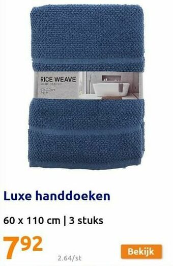 Action Luxe handdoeken aanbieding