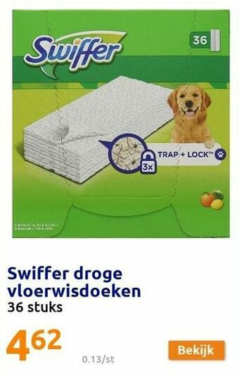 Action Swiffer droge vloerwisdoeken aanbieding