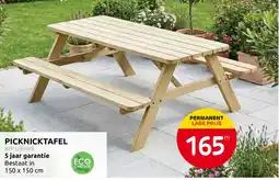 Brico Picknicktafel aanbieding