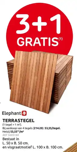Brico Elephant Terrastegel aanbieding