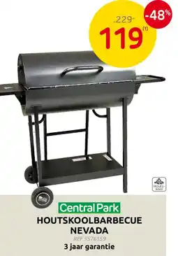 Brico Central Park Houtskoolbarbecue Nevada aanbieding