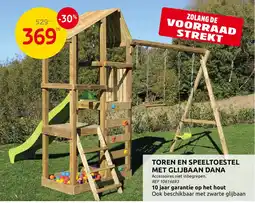 Brico Toren en Speeltoestel met Glijbaan Dana aanbieding