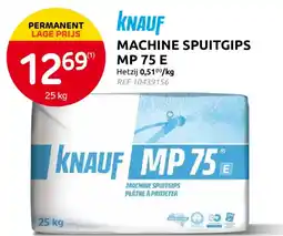 Brico Knauf Machine Spuitgips MP 75 E aanbieding