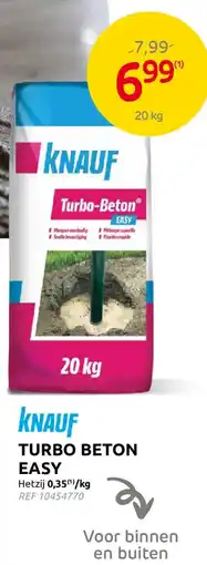 Brico Knauf Turbo Beton Easy aanbieding