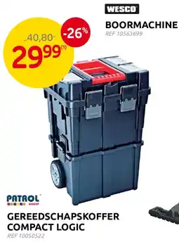 Brico Gereedschapskoffer compact logic aanbieding